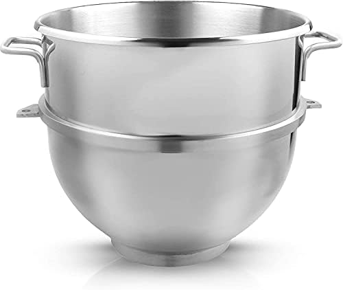 Vollum 60-Quart Commercial Stainless Steel Mixing Bowl for Hobart Mixer - Hobart Equivalent