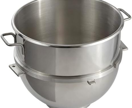 80 Quart Stainless Steel Mixing Bowl, Commercial Mixing Bowl, Hobart Equivalent Accessory Fits Select Hobart Mixers