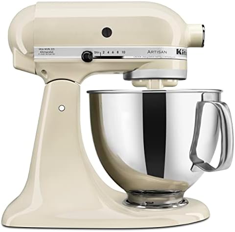 KitchenAid Artisan, 5-Qt Tilt Head Stand Mixer, KSM150PS, Almond Cream